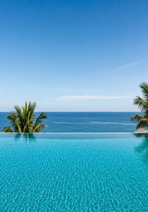 Luxury resort in Arabian Gulf with ocean view